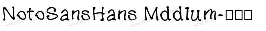 NotoSansHans Mddium字体转换